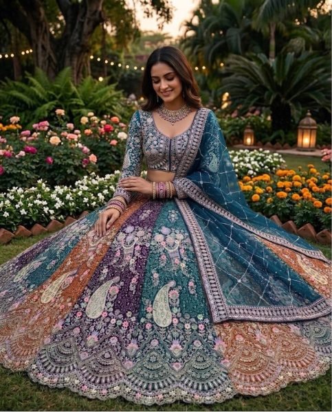 Legendary Blue Party Wear Soft Butterfly Net Lehenga with Rich Coding Sequins Work Bridal Lehenga Choli