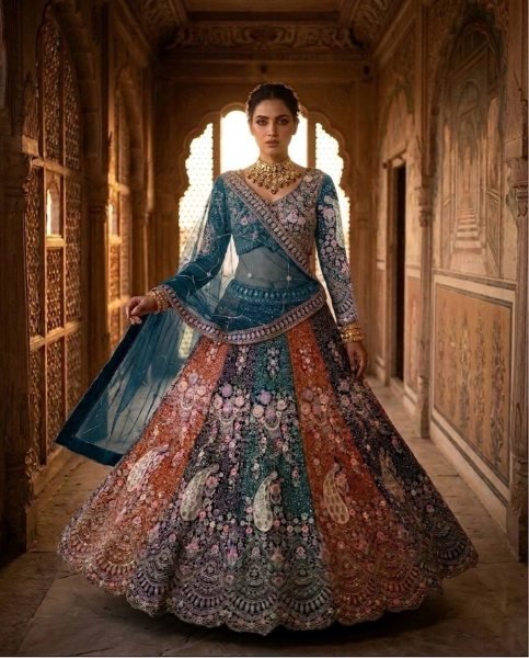 Legendary Blue Party Wear Soft Butterfly Net Lehenga with Rich Coding Sequins Work Bridal Lehenga Choli