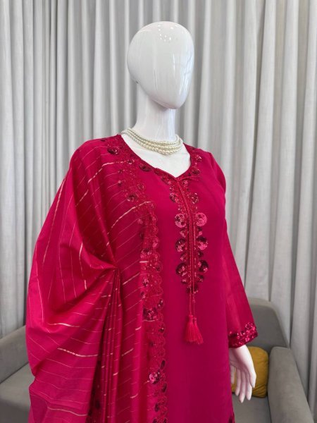 Legendary Pink Farshi Plazo Suit with Dupatta for Wedding and Party Wear Ready To Wear Collection