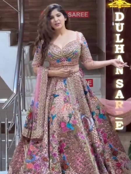 wedding Wear Georgette Sequence Work Lehenga Choli  