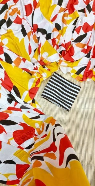 Letest Collection Printed Chiffon Silk Saree  Pure Chiffon Sarees Wholesale