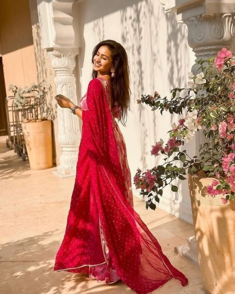 Light Pink Flower Printed Georgette Gown With Dupatta Kurti With Dupatta Wholesale