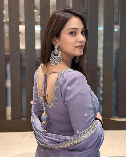 Light Purple Georgette Palazzo Suit Sequin   Real Mirror Work Fully Stitched Ready to Wear Collection from Surat for Resellers Ready To Wear Collection