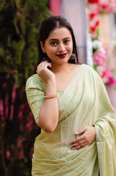 Light Weight Soft Cotton Linen Saree Linen Sarees Wholesale