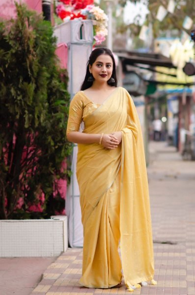 Light Weight Soft Cotton Linen Saree Linen Sarees Wholesale