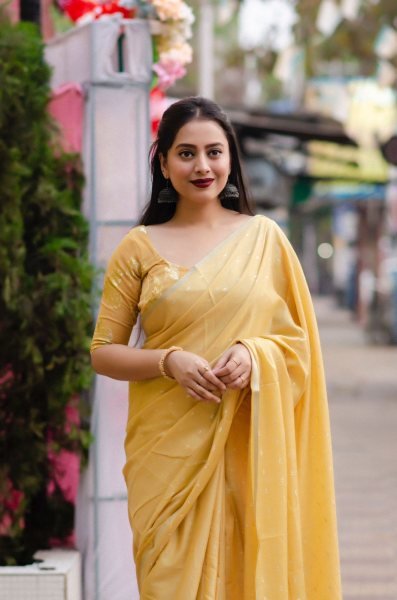 Light Weight Soft Cotton Linen Saree Linen Sarees Wholesale