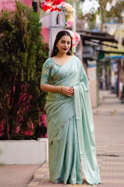 Light Weight Soft Cotton Linen Saree Linen Sarees Wholesale