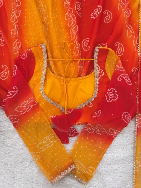 Light Weight Yellow Georgette Anarkali with Lace Dupatta for a Office Wear at Wholesale Rate Georgette Kurti 