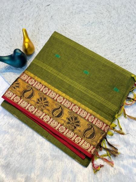 Lightweight 100% Pure Cotton Silk Soft Saree For Traditional Wear Cotton Sarees Wholesale