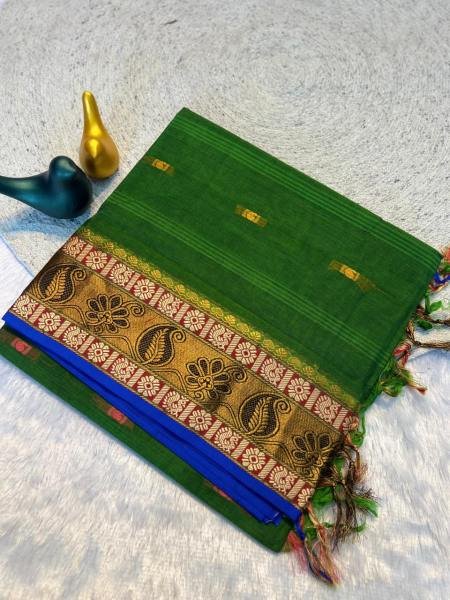 Lightweight 100% Pure Cotton Silk Soft Saree For Traditional Wear Cotton Sarees Wholesale