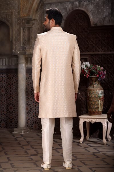 Lightweight Golden Wholesale Indo Western Set for Resellers at Manufacturer Rate Kurta Pajama Wholesale