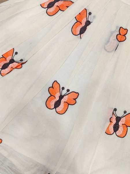 Lightweight White Kids Ethnic Wear Lehenga Set for Festive Occasions Girls Wear