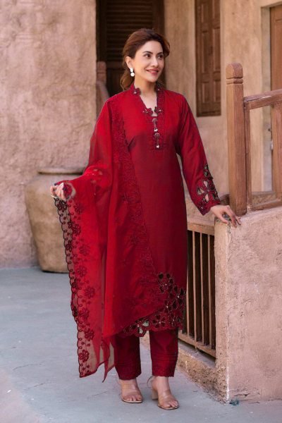 Lowest Price on Crystal Viscose Kurta Set with Embroidery & Cut Work for Festive Occasions  Straight Cut Long Kurtis