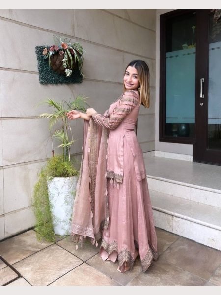 Lunching New Designer Faux Georgette Sharara Suit  Ready To Wear Collection