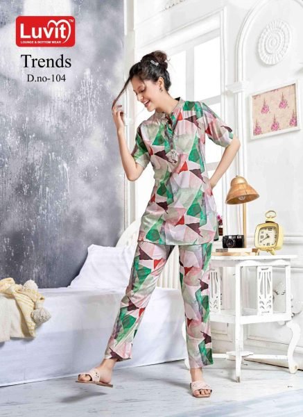 Luvit Trends Stylish Rayon Co - Ord Set for Effortless Daily Comfort  Full Set Kurti