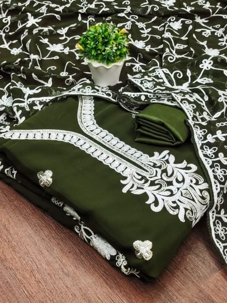 slim fit dress slacks Lehenga Choli Pure Dola Silk Green Purple Foil Print Lehenga Choli – Kajols main image 1