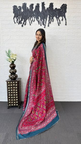 Luxurious Maroon Comfortable Saree for Daily and Summer Wear Collection Printed Cotton Sarees Wholesale