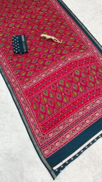 Luxurious Maroon Comfortable Saree for Daily and Summer Wear Collection Printed Cotton Sarees Wholesale
