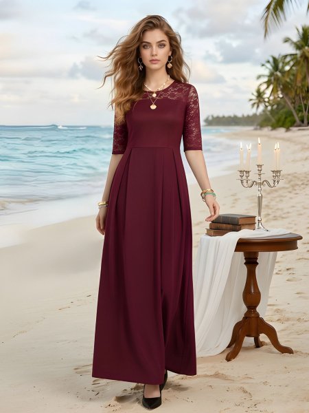Luxurious Maroon Elegant Full Stitched Net Dress for Women at Manufacturer Price Kurtis
