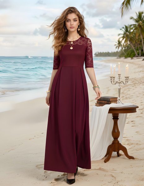 Luxurious Maroon Elegant Full Stitched Net Dress for Women at Manufacturer Price Western Ladies Top Wholesale