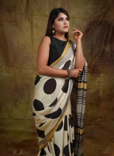 Pure Satin Silk Saree with Glossy Finish  &  Blouse Perfect for Weddings Silk Sarees Wholesale