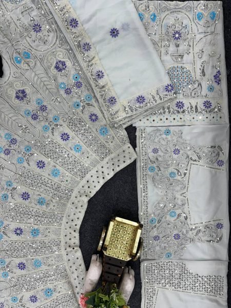 Luxury 2025 Designer Lehenga Choli Set Butterfly Net Georgette Lehenga Choli with Heavy Coding Real Mirror Work Wedding Reception Wear Best Whol Designer Lehenga Choli