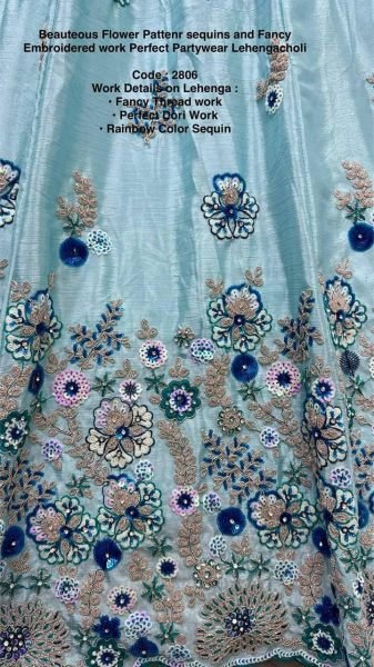 Luxury Bridal Lehenga Choli Set Handcrafted Dori   Sequin Work Premium Fabric with Diamond Stud Embellishments Bridal Lehenga Choli