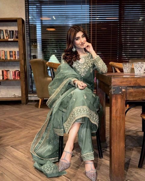 Luxury Embroidered Organza Silk Kurti Set with Palazzo   Fancy Dupatta Ready for Celebrations Ready To Wear Collection