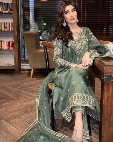 Luxury Embroidered Organza Silk Kurti Set with Palazzo   Fancy Dupatta Ready for Celebrations Ready To Wear Collection