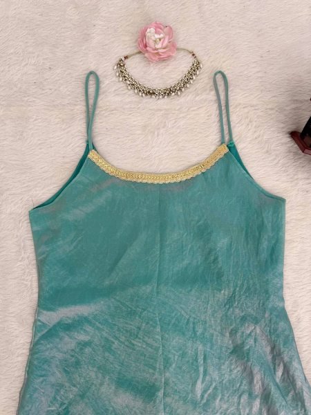 Luxury Fendy Silk Kurti Palazzo Set with Embroidered Dupatta Ready To Wear Collection