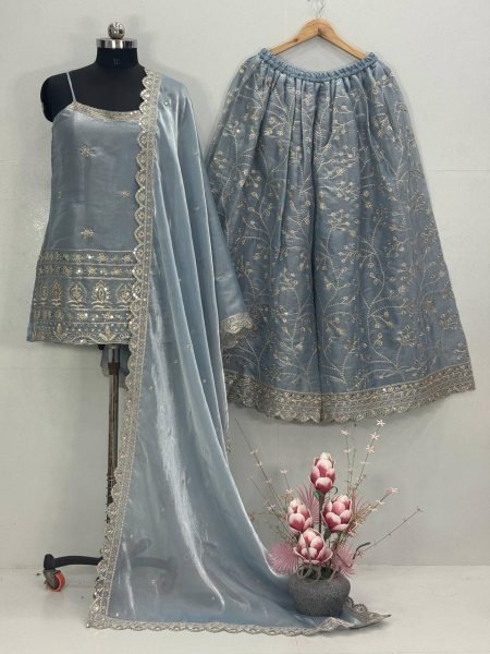 Luxury Jimmy Choo Organza 3 Piece Embroidery Suit Collection Ready to Wear Ready To Wear Collection
