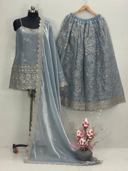 Luxury Jimmy Choo Organza 3 Piece Embroidery Suit Collection Ready to Wear Ready To Wear Collection