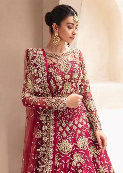 Luxury Bridal Gown Butterfly Net with Diamond and Embroidery Work Indian Wedding Wear Wedding Bridal Dress Wholesale