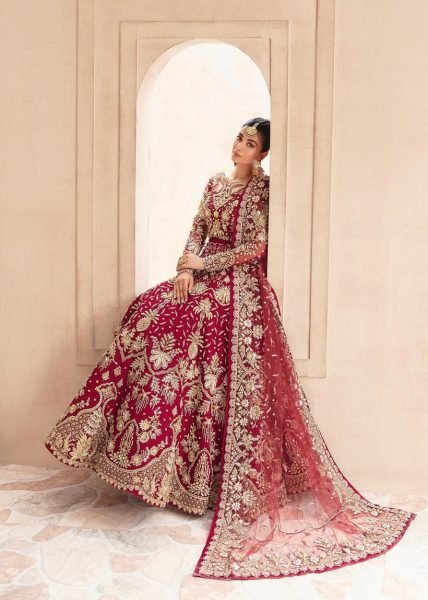 Luxury Bridal Gown Butterfly Net with Diamond and Embroidery Work Indian Wedding Wear Wedding Bridal Dress Wholesale