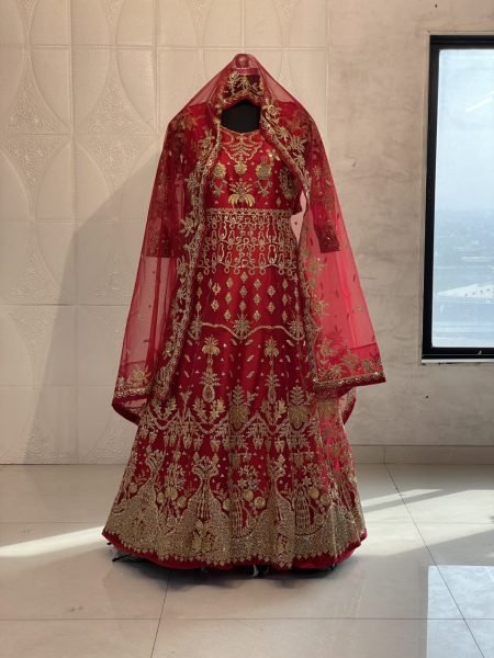 Luxury Bridal Gown Butterfly Net with Diamond and Embroidery Work Indian Wedding Wear Wedding Bridal Dress Wholesale