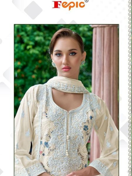  Luxury Organza Embroidered Pakistani Suits by Fepic Rosemeen  Salwar Kameez