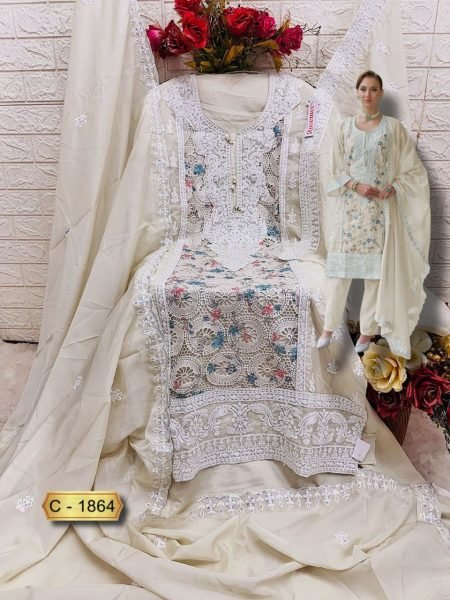  Luxury Organza Embroidered Pakistani Suits by Fepic Rosemeen  Pakistani Suits Wholesale
