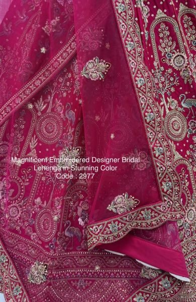 Luxury Pink Silk Bridal Lehenga with Heavy Handwork for Grand Wedding Wear Bridal Lehenga Choli