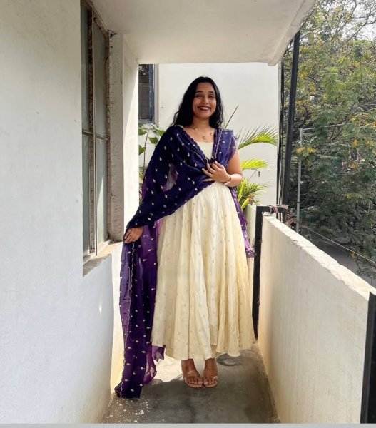 Luxury Purple Dupatta Chinnon Silk Sequence Work Long Gown with Fendi Silk Dupatta for Wedding Functions Kurti With Dupatta Wholesale