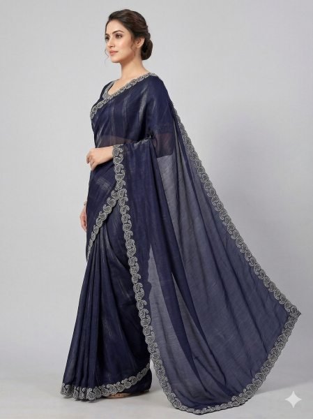 Luxury Silk Saree With Blouse for Women Party and Festive Wear Silk Sarees Wholesale