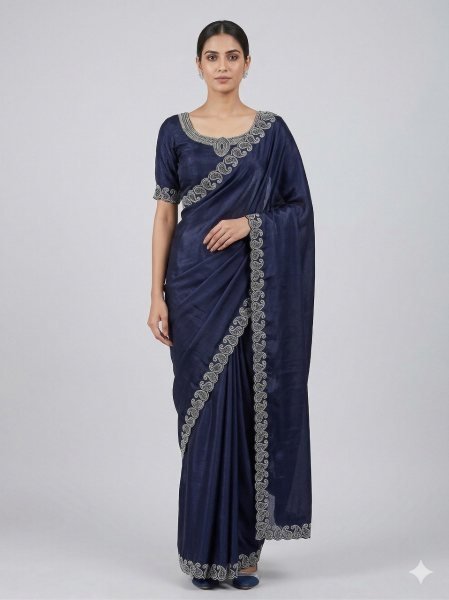 Luxury Silk Saree With Blouse for Women Party and Festive Wear Silk Sarees Wholesale