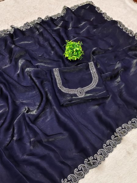 Luxury Silk Saree With Blouse for Women Party and Festive Wear Silk Sarees Wholesale