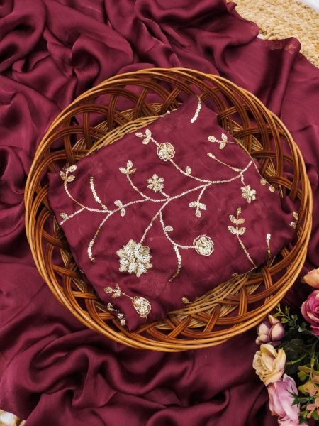 Luxury Silk Saree with Maggam Blouse Trending Wedding Look 2025 Sarees 