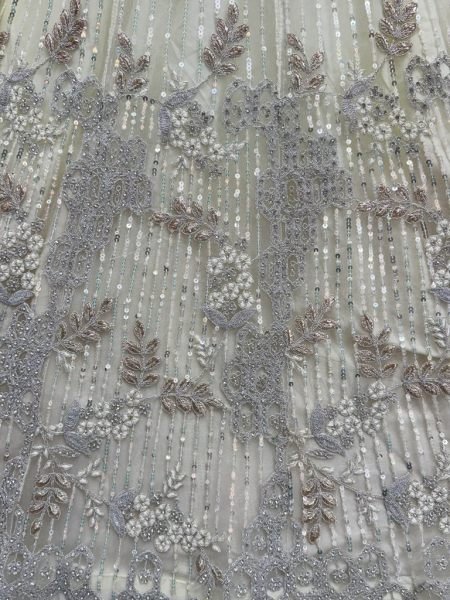 Luxury White Net Lehenga with Stone Embellishments for Reception Wear Bridal Lehenga Choli