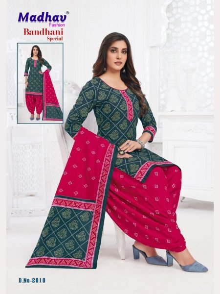 Madhav Bandhani Special Full Set Dress Material Collection  Full Set Dress Material