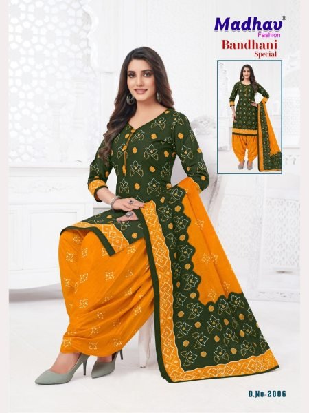 Madhav Bandhani Special Full Set Dress Material Collection  Full Set Dress Material