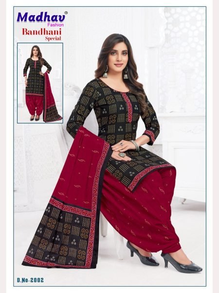 Madhav Bandhani Special Full Set Dress Material Collection  Full Set Dress Material