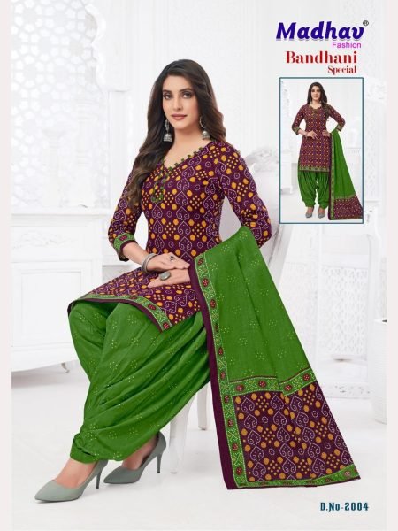 Madhav Bandhani Special Full Set Dress Material Collection  Full Set Dress Material