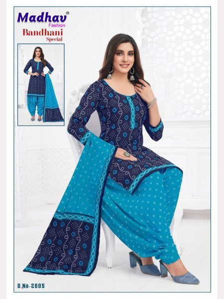 Madhav Bandhani Special Full Set Dress Material Collection  Full Set Dress Material