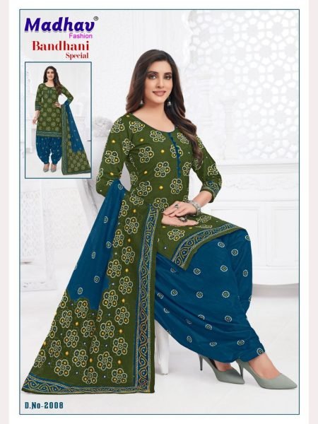 Madhav Bandhani Special Full Set Dress Material Collection  Full Set Dress Material
